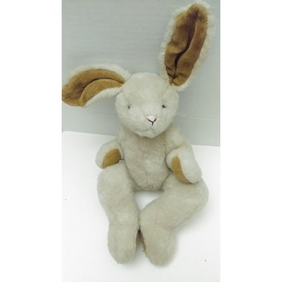 1990's Boyd's Bears Brown  Jointed Plush Bunny Rabbit Plush Toy 13" - Picture 3 of 10